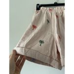 Elie Tahari  Pink Tropical Linen Blend Shorts Sz Small Preppy Summer Vacation New Photo 2