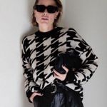 ANINE BING  Cheyenne Houndstooth Sweater Size XS Pullover Photo 3