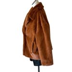 Badgley Mischka NWT  Brand Rollande Faux Fur Coat COLOR: COGNAC Photo 8