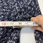 CAbi Te Amo Love script ballon sleeve v neckline blouse size small Photo 7