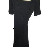Banana Republic  Wool Blend Wrap Dress Black‎ Photo 0