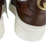 Gucci  GG Supreme Canvas Leather Trimmed Sneakers Photo 8