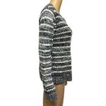 Creazioni Effeci Black White Knit Acrylic scoop Neck Imported Sweater Womens L Size L Photo 4