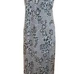 Charter Club  Black & White Floral 100% Silk Maxi Dress - 14 Photo 0