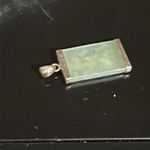 Jade 925 Chinese Pendant Green Photo 3