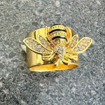 Fashion Korean luxury bee ring size 8 Gold Photo 5