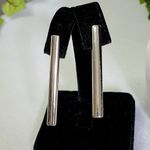 Silver and Black 5 Strand Layer Necklace and Earrings Set New Photo 3