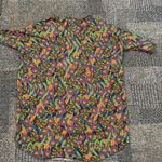 LuLaRoe Women’s  small green blue orange floral short sleeve shirt Photo 3