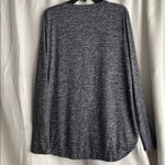 Athleta  Uptempo Long Sleeve Heathered Black Gray Split Hemp Top Size XL Photo 1