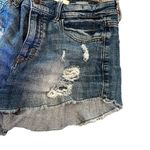 Eunina High Rise cut off distressed denim shorts Photo 2