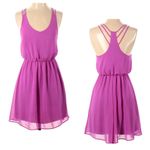 Lush Clothing Lush mauve triple strap racerback chiffon dress size medium Photo 1