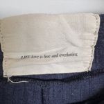 Unlisted Navy Ribbed Comfort Wide Leg Tie Waist Loungewear Pajama Pants Cozy Rayon Large Photo 4