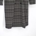 Michael Stars Plaid Ponte Crombie Long Jacket Double Breasted Grey Women's XS Photo 6