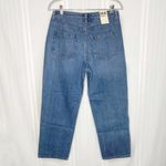 Vince Camuto  High Rise Straight Leg Patchwork Ripped Jeans Blue 29/8 Distressed Photo 11