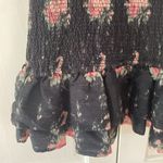 Love Shack Fancy $495 Violet Dress Silk Ruffle Mini Smocked Dolce L Large Floral Photo 6