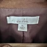 Caslon  x NORDSTROM | Caramel Leather Soft Moto Style Jacket Coat Zipper | XL Photo 5