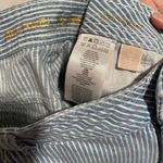 Michael Kors  Blue and White Striped Izzy Skinny Jeans Photo 3