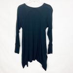 Style & Co Shark Bite Hem Ribbed Black Top Size M Size M Photo 3