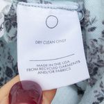 Reformation  Womens Floral Wrap Crop Top Size M Blue Coquette Feminine Dainty Photo 5