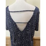 Madison Pullover Top ~ Cut Out V Back ~ Size Medium ~ Blue Photo 4