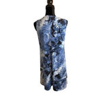 Chicos 0 US Small‎ Blue Abstract Reptile Print Sleeveless Dress Lace Photo 2