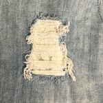 Aerie  Distressed Raw Hem Pull on Mini Light Wash Denim Shorts Size Small Photo 12