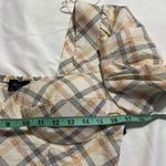 Milk & Honey MED crop top plaid padded top elastic back stretchy sweetheart neck Orange Photo 3
