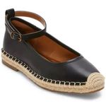 a.n.a  Black & Tan Espadrille Ballet Flats Photo 2