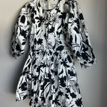HYFVE  Black and White Floral Mini Dress Photo 0