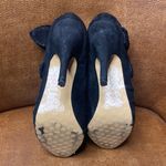 Betsey Johnson  Suede Booties with lace bows size 7” Photo 4