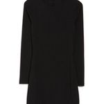 Walter Baker NWT   Long Sleeve Crew Neck Dress  Black Open Back Photo 5