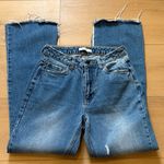 Avec Les Filles  Split Raw Hem Distressed Jeans Photo 3