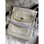 Coach leather white crossbody bag authentic with adjustable black strap Photo 5