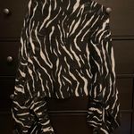 Black And White Zebra Print Scarf Photo 0