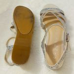 Copper Key  Silver Rhinestone Sandals Size 8.5M Photo 5