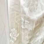 Majorelle Ivory White Averie Floral Jacquard Satin Midi Slip Drape Neck Dress XL Photo 9