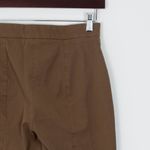 Everlane  The Fixed Waist Stretch Cotton‎ Work High Rise Pants Size 0 Olive Green Photo 6