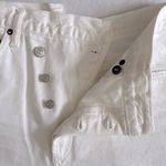 AGOLDE White Criss Cross Jean Shorts Photo 1