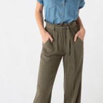 Thread & Supply wide leg paper bag denim Y2K pants Blue Size L Photo 0