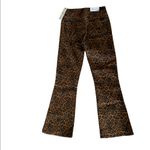 7 For All Mankind NWT Leopard-Print High-Rise Slim-Fit Kick Flare Jeans Photo 13