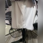 My Michelle  Black and White Floral Halter Dress Photo 5