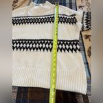 Christian Siriano New York Fair Isle Mock Neck Sweater women’s M White Size M Photo 6