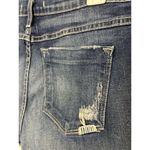 Vervet Flying Monkey Low Rise Patchwork Denim Shorts Size 30 Raw Hem Made in USA Y2K Photo 2