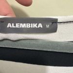 Alembika Jersey Knit Tunic Top Medium Red Black White Stripe Lagenlook Artsy Photo 3