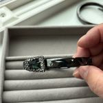 Alexis  Black Watch with Green Gemstone Photo 3