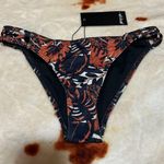 Nasty Gal Floral Tropical Bikini Bottom Just Add Water Leaf Criss Cross Bikini Bottoms Photo 4