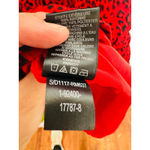 Sanctuary Red Black Animal Print V-Neck Tie Waist Girl on Fire Wrap Dress XS Photo 13