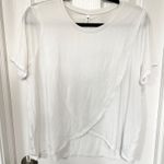 Fabletics NWT White Veena Cross Your Tees Short Sleeve Top Size XXL Photo 0