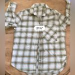 Aerie  Women’s‎ Sz XS Oversized Plaid Flannel Shirt Photo 9