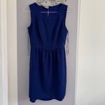 Ali Ro Blue & Black Silk Applique Dress Photo 2